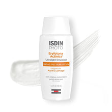 将图片加载到图库查看器，ISDIN Eryfotona Actinica Ultralight Emulsion SPF 50+ ISDIN 3.4 fl. oz. Shop at Exclusive Beauty Club
