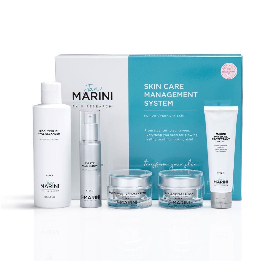 Jan Marini Skin Care Management System - Dry/Very Dry Skin with Marini Physical Protectant Tinted SPF 45 Anti-Aging Skin Care Kits Jan Marini Shop at Exclusive Beauty Club