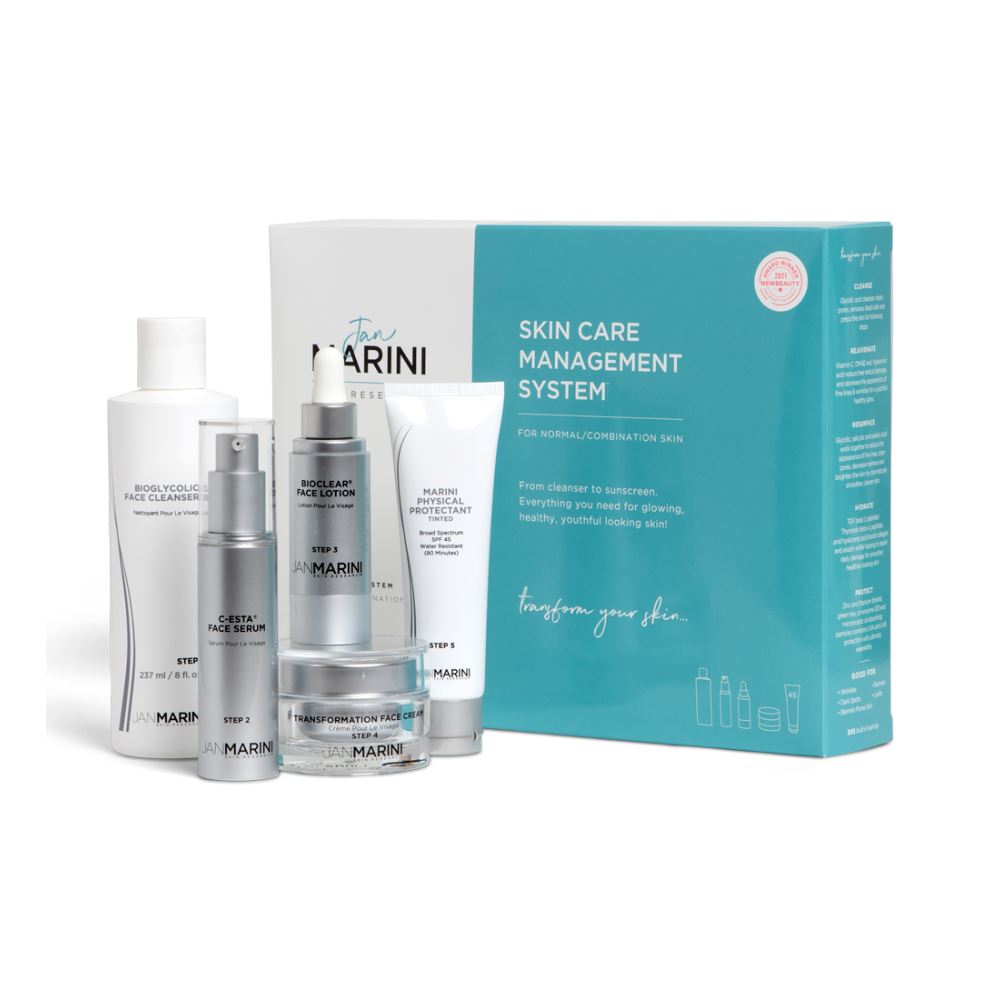 Jan Marini Skin Care Management System - Normal/Combination Skin with Marini Physical Protectant Tinted SPF 45 Jan Marini Shop at Exclusive Beauty Club