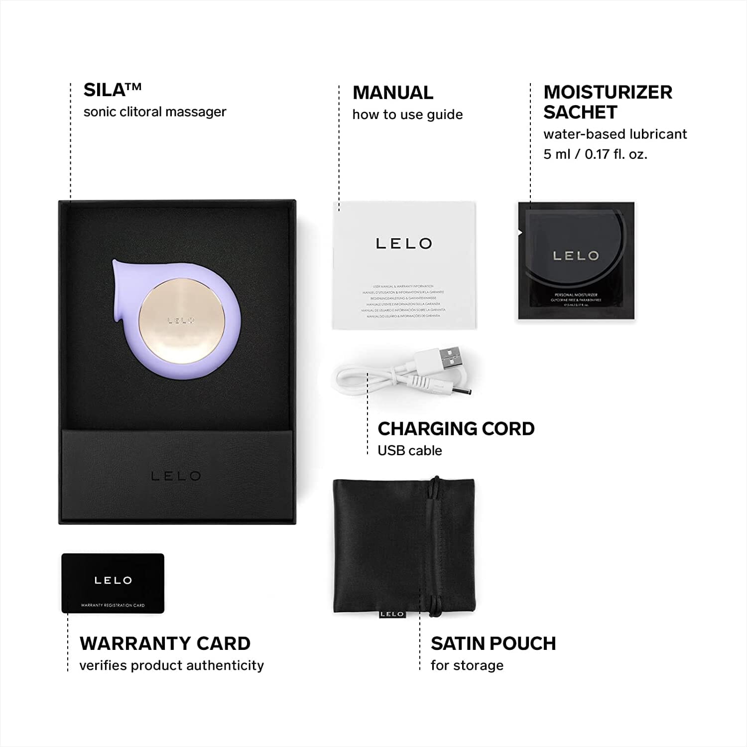 LELO SILA Lilac Electric Massagers LELO Shop at Exclusive Beauty