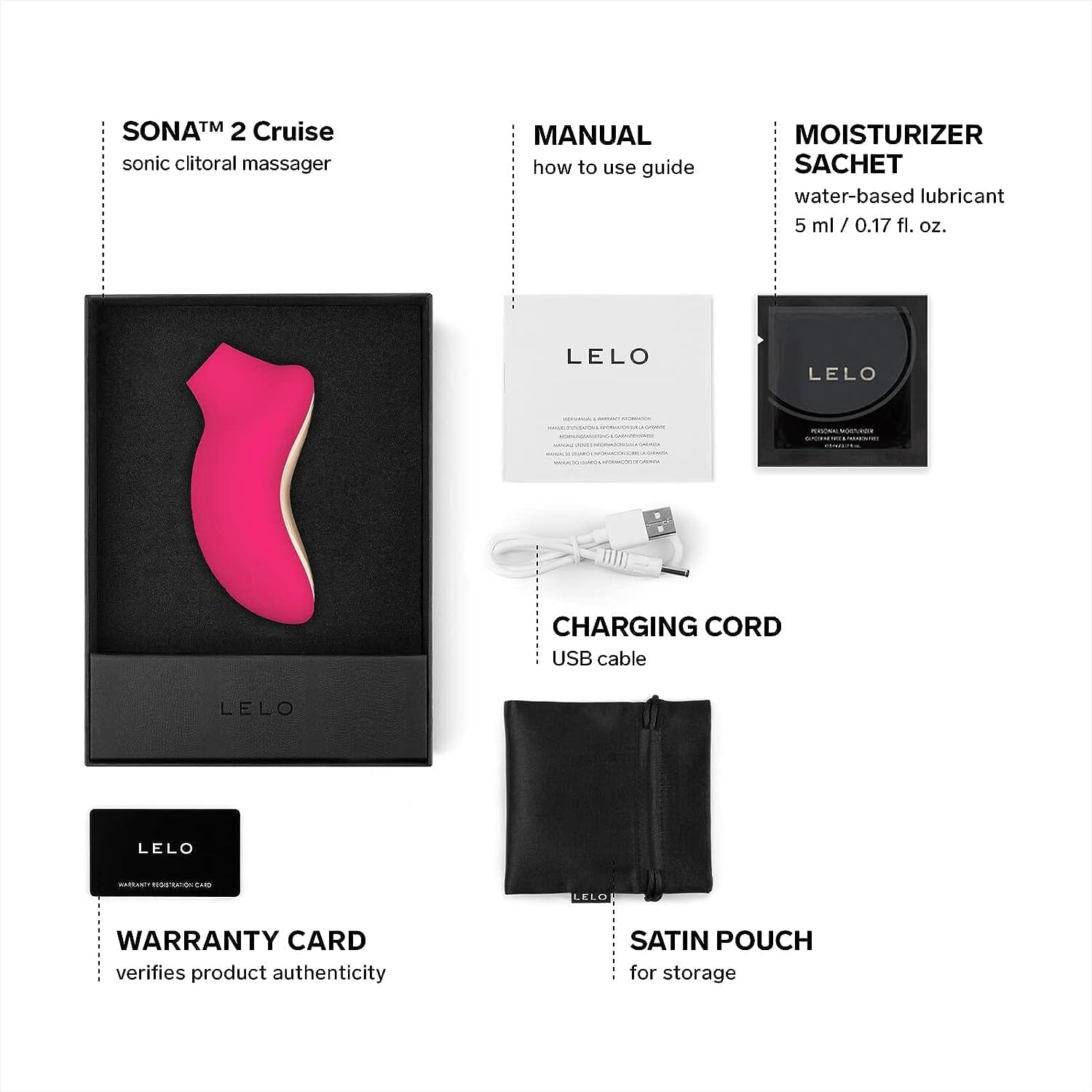 LELO SONA 2 Cruise Cerise LELO Shop at Exclusive Beauty