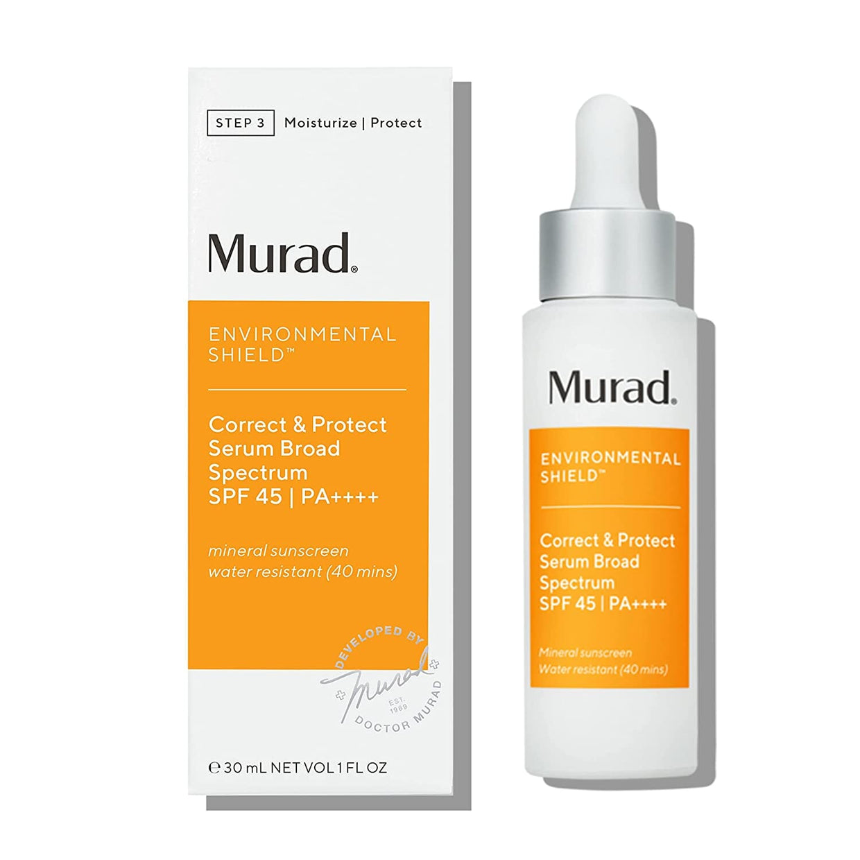 Murad Correct & Protect Serum Broad Spectrum SPF 45 Murad 1.0 Fl. oz. Shop at Exclusive Beauty Club