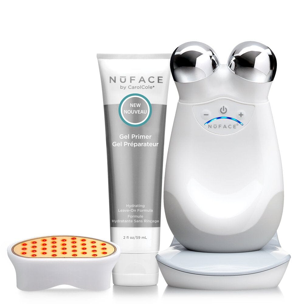 NuFACE Trinity (335 AMP) Red Light Facial Toning Kit + Wrinkle Reducer Attachment Set NuFACE Shop at Exclusive Beauty Club