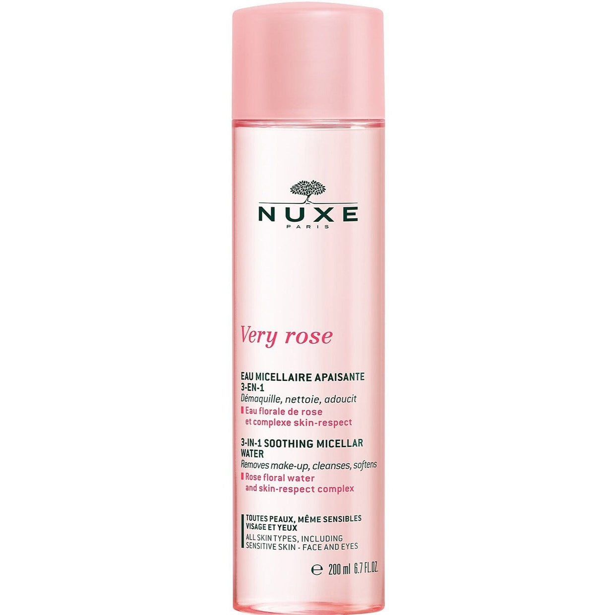 Nuxe Very Rose 3-in-1 Soothing Micellar Water Nuxe 6.7 fl. oz. (200ml) Shop at Exclusive Beauty Club