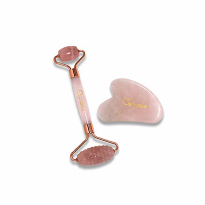 Osmosis Rose Quartz Facial Roller & Gua Sha Set Osmosis Shop at Exclusive Beauty