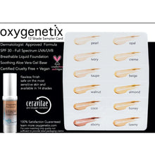 Load image into Gallery viewer, Oxygenetix Foundation 12 Shade Sampler Card Oxygenetix Shop at Exclusive Beauty Club
