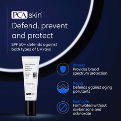 PCA Skin Daily Defense Broad Spectrum SPF 50+ PCA Skin Shop at Exclusive Beauty Club