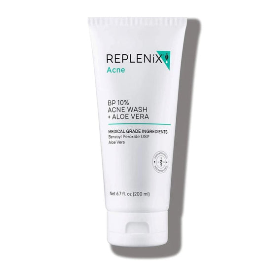 Replenix BP 10% Acne Wash + Aloe Vera Replenix 6.7 fl oz Shop at Exclusive Beauty