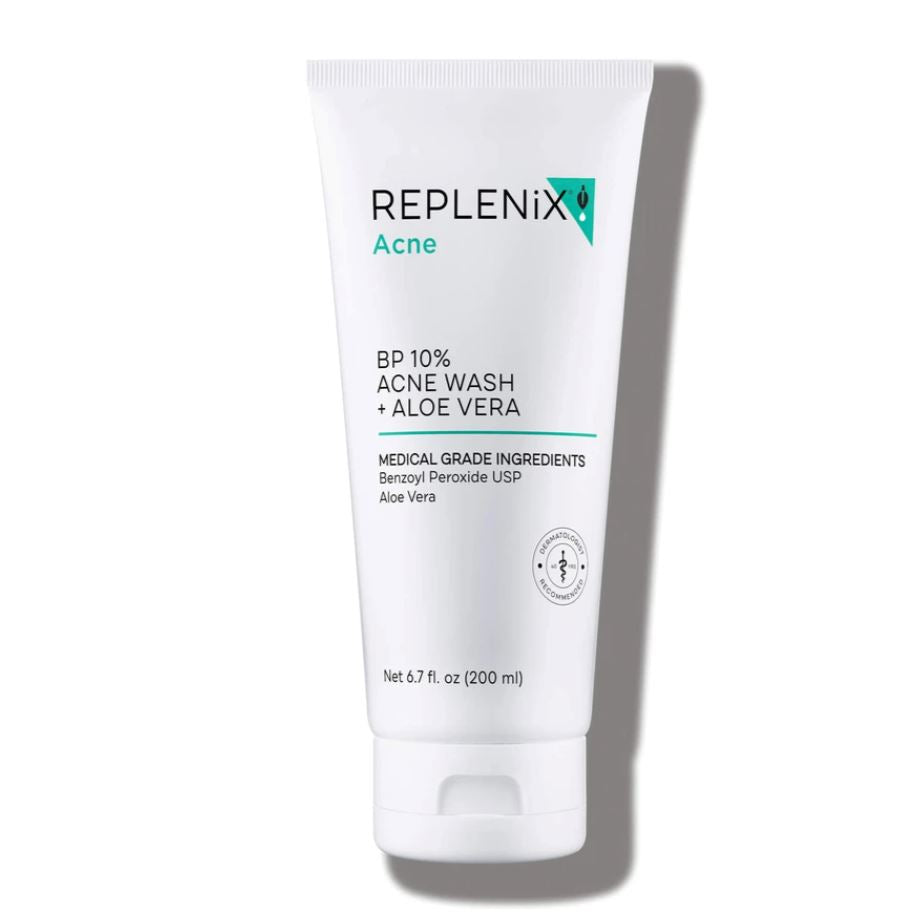 Replenix BP 10% Acne Wash + Aloe Vera Replenix 6.7 fl oz Shop at Exclusive Beauty Club