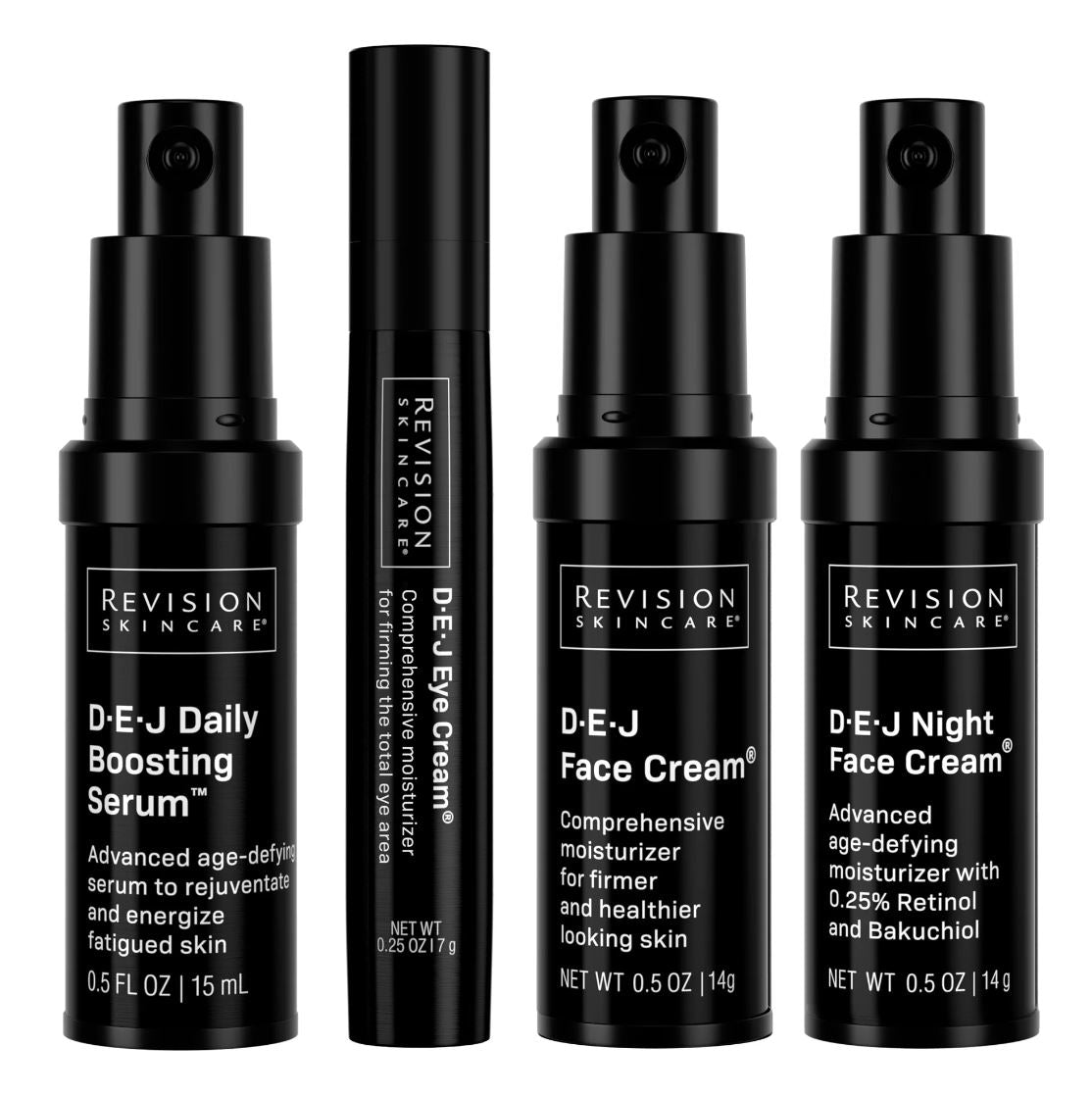 Revision Skincare D.E.J Age-Defying Trial Regimen + Cosmetic Black Bag ($340 Value) Revision Shop at Exclusive Beauty Club