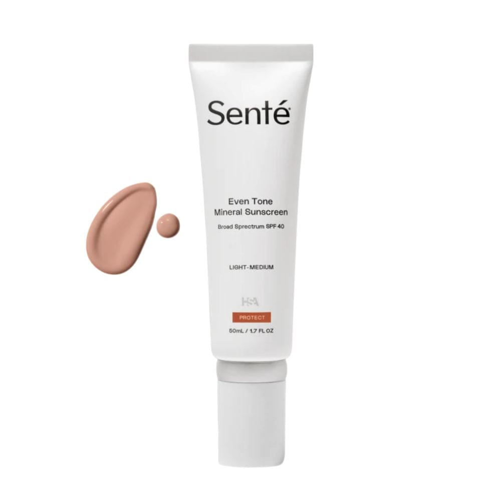Senté Even Tone Mineral Sunscreen Broad Spectrum SPF 40 (Light-Medium) SENTE Shop at Exclusive Beauty