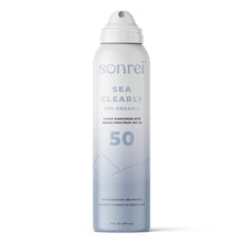 Load image into Gallery viewer, Sonrei Sea Clearly Organic SPF 50 Clear Sunscreen Mist Sunscreen Sonrei 6 fl. oz. Shop at Exclusive Beauty Club
