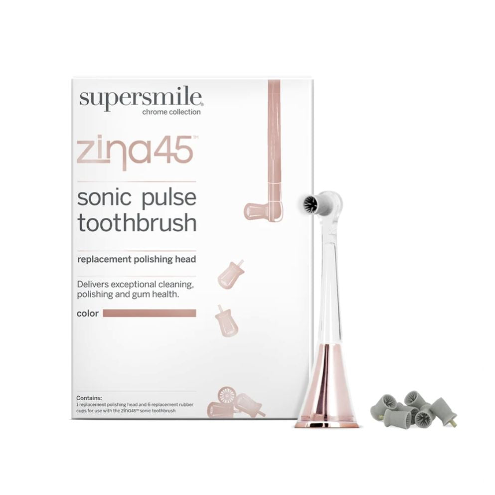 Supersmile Zina45 Sonic Pulse Polishing Head Replacement Head Supersmile Rose Gold Shop at Exclusive Beauty Club