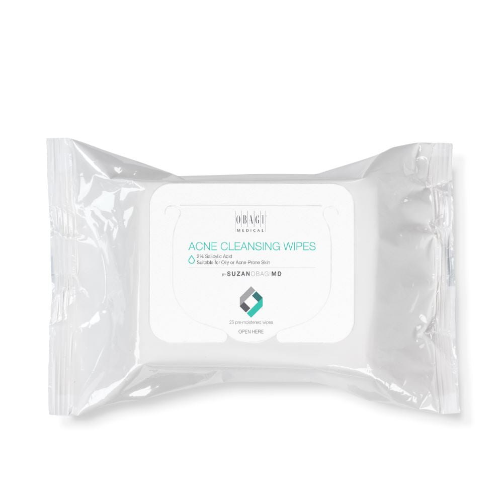 SUZANOBAGIMD On the Go Cleansing Wipes for Oily or Acne Prone Skin - 25 count SuzanObagiMD Shop at Exclusive Beauty Club