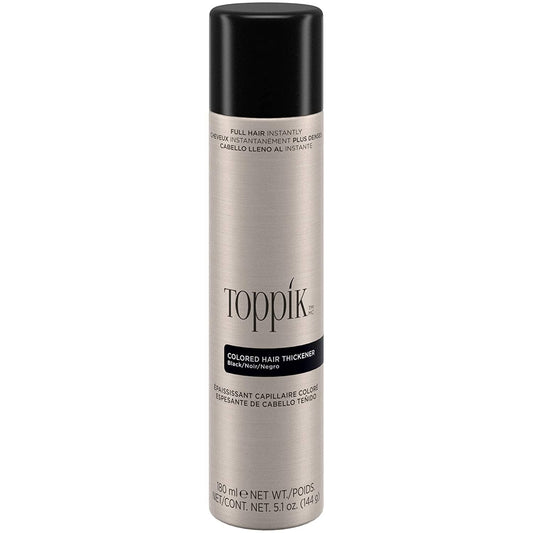 Toppik Colored Hair Thickener - BLACK Toppik 5.1 oz/144g bottle Shop at Exclusive Beauty