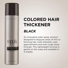 将图片加载到图库查看器，Toppik Colored Hair Thickener - BLACK Toppik Shop at Exclusive Beauty Club
