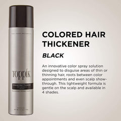 Toppik Colored Hair Thickener - BLACK Toppik Shop at Exclusive Beauty Club