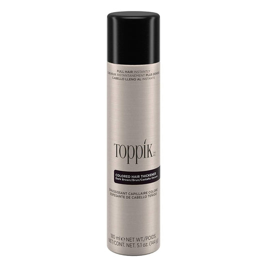 Toppik Colored Hair Thickener - DARK BROWN Toppik 5.1 oz/144g bottle Shop at Exclusive Beauty