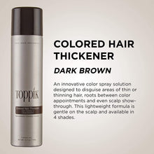 Cargar imagen en el visor de galería, Toppik Colored Hair Thickener - DARK BROWN Toppik Shop at Exclusive Beauty Club

