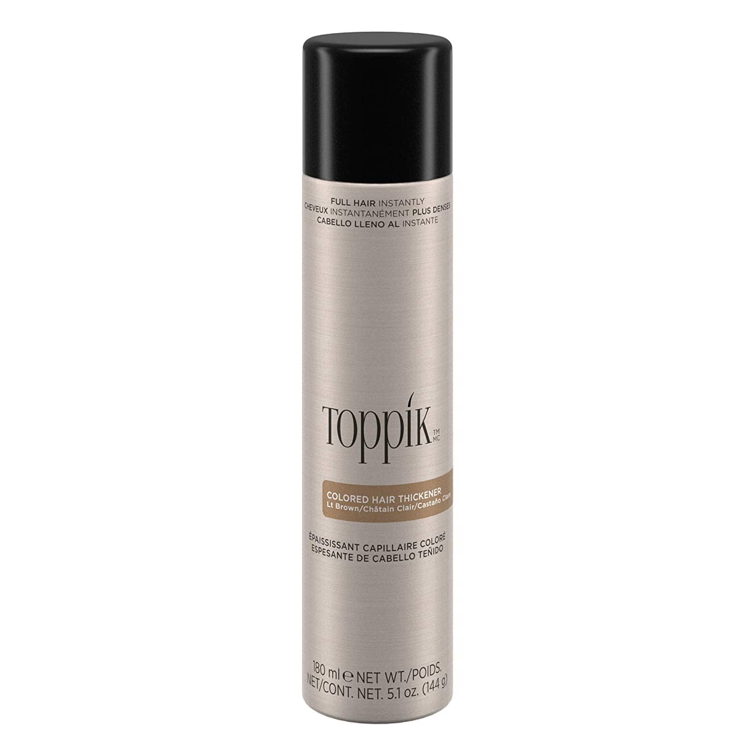 Toppik Colored Hair Thickener - LIGHT BROWN Toppik 5.1 oz/144g bottle Shop at Exclusive Beauty Club