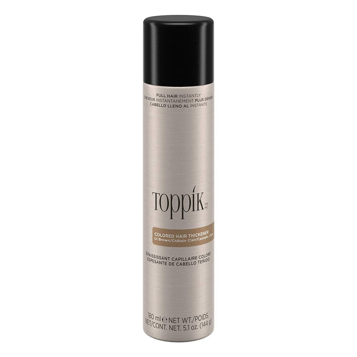 Toppik Colored Hair Thickener - LIGHT BROWN Toppik 5.1 oz/144g bottle Shop at Exclusive Beauty Club