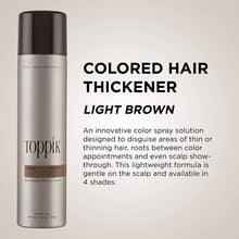 Carregar imagem no visualizador da Galeria, Toppik Colored Hair Thickener - LIGHT BROWN Toppik Shop at Exclusive Beauty Club
