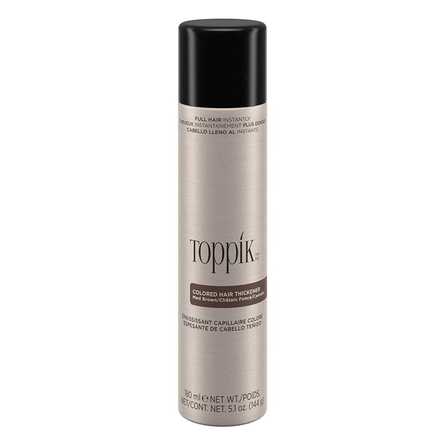 Toppik Colored Hair Thickener - MEDIUM BROWN Toppik 5.1 oz/144g bottle Shop at Exclusive Beauty Club
