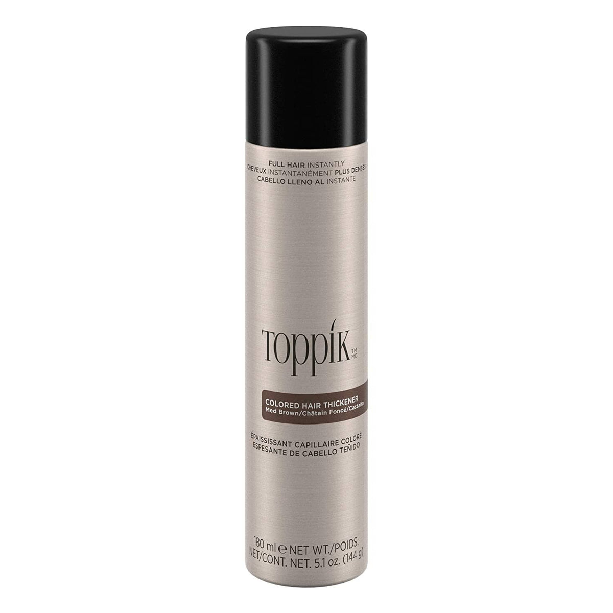 Toppik Colored Hair Thickener - MEDIUM BROWN Toppik 5.1 oz/144g bottle Shop at Exclusive Beauty
