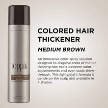 Charger l&#39;image dans la visionneuse de galerie, Toppik Colored Hair Thickener - MEDIUM BROWN Toppik Shop at Exclusive Beauty Club

