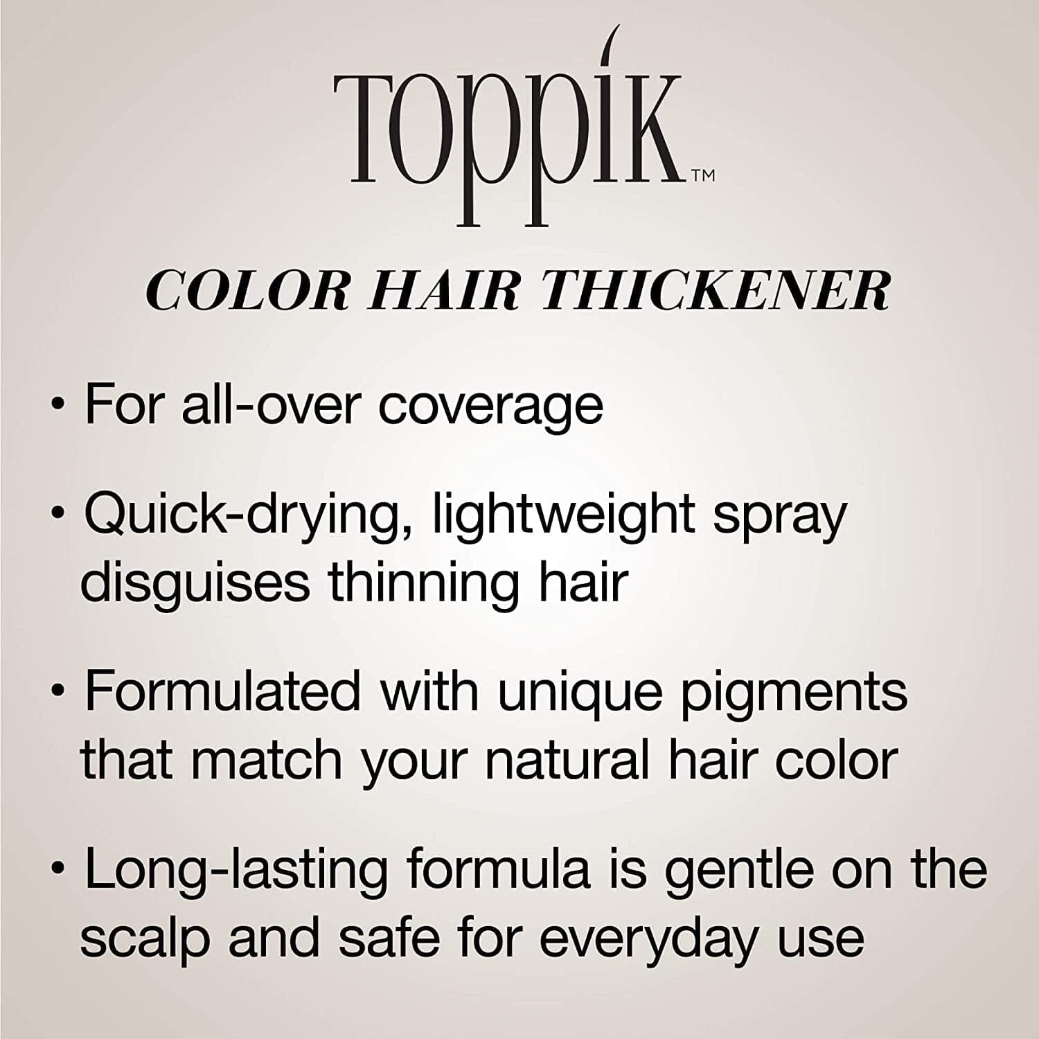 Toppik Colored Hair Thickener - MEDIUM BROWN Toppik Shop at Exclusive Beauty
