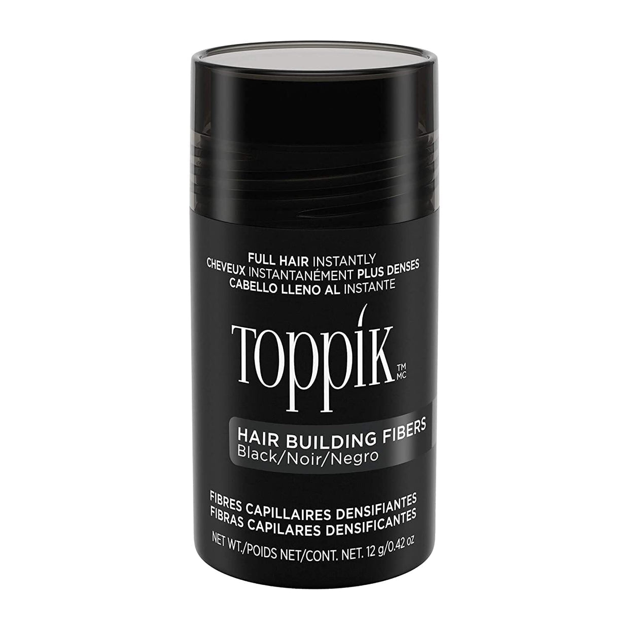 Toppik Hair Building Fibers - BLACK Toppik 0.42 oz Shop at Exclusive Beauty Club