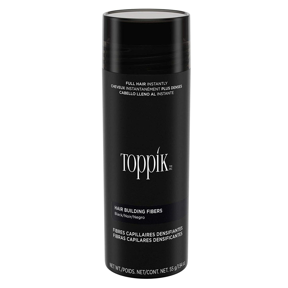 Toppik Hair Building Fibers - BLACK Toppik 1.94 oz Shop at Exclusive Beauty