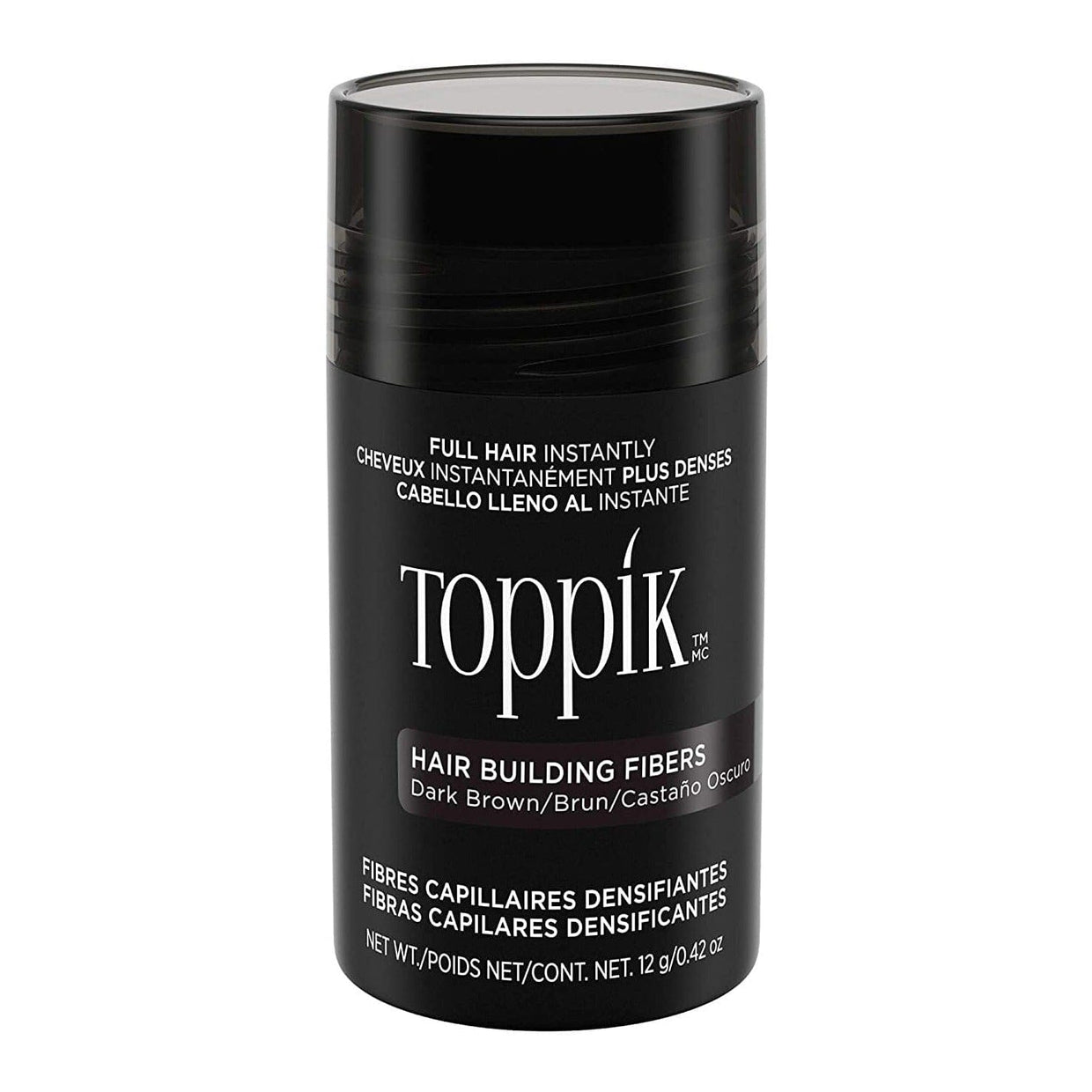 Toppik Hair Building Fibers - DARK BROWN Hair Styling Products Toppik 0.42 oz Shop at Exclusive Beauty Club