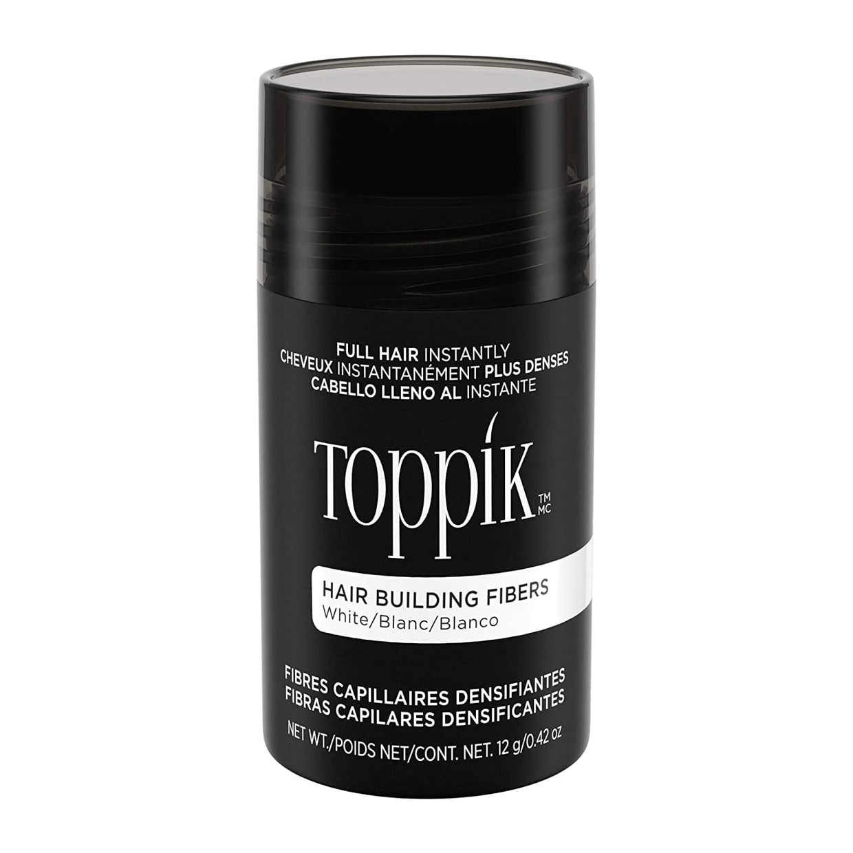 Toppik Hair Building Fibers - WHITE Toppik 0.42 oz Shop at Exclusive Beauty Club