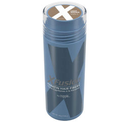 XFusion Keratin Hair Fibers - Large Size (28 g / .98 oz.) XFusion by Toppik Light Brown Shop at Exclusive Beauty 1