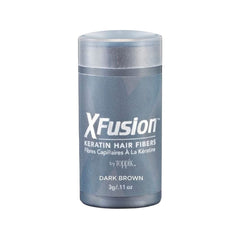 XFusion Keratin Hair Fibers XFusion by Toppik Dark Brown 0.11 oz (Travel Size) Shop at Exclusive Beauty